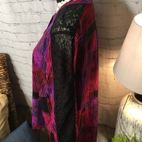 attention lace arm long sleeve blouse. - Picture 7 of 9